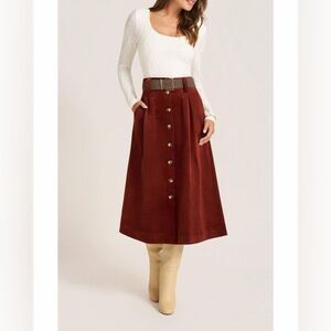 Matty M Marlowe Corduroy Skirt Size Medium